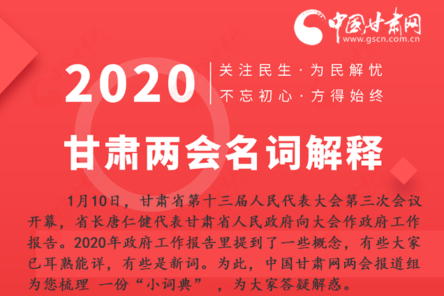 2020甘肅兩會|漲知識！政府工作報告23個新名詞，最全解釋來了