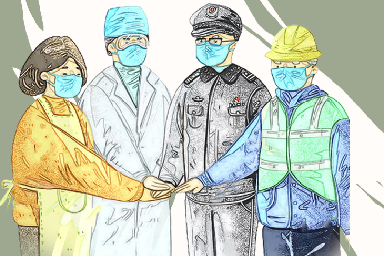 手繪長圖|甘肅戰(zhàn)“疫”故事，“硬核”之下的溫情