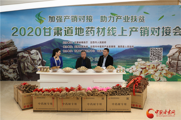 2020甘肅道地藥材線上產(chǎn)銷對接會在定西首陽成功舉辦（圖）
