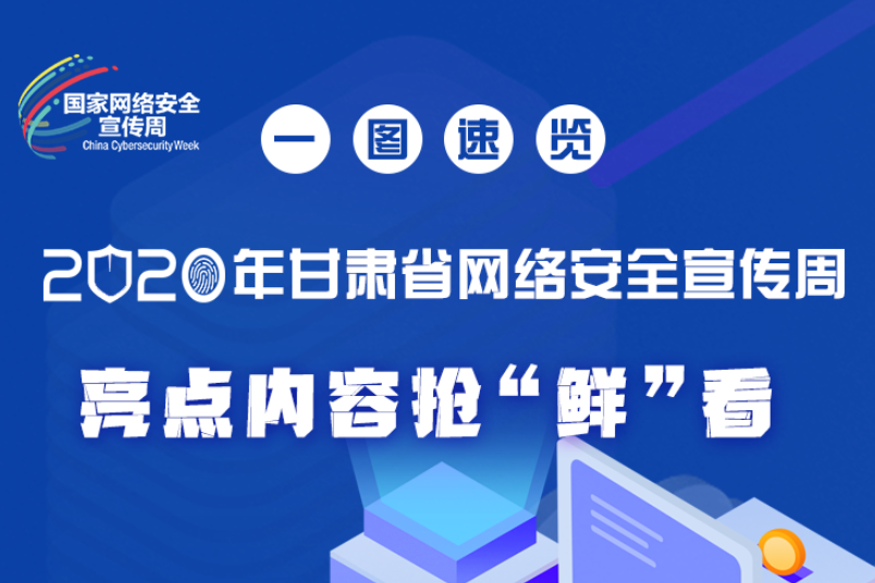 一圖速覽2020年甘肅省網(wǎng)絡安全宣傳周，亮點內(nèi)容搶“鮮”看！