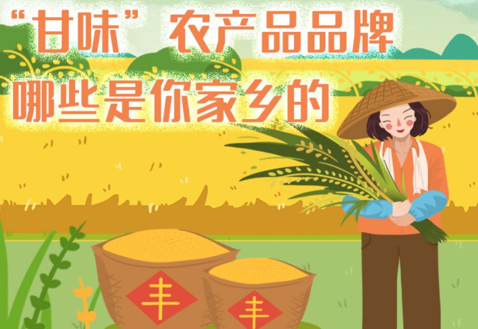 一圖帶你了解“甘味”農(nóng)產(chǎn)品品牌 ，哪些是你家鄉(xiāng)的？