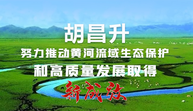 圖解|胡昌升：努力推動黃河流域生態(tài)保護(hù)和高質(zhì)量發(fā)展取得新成效