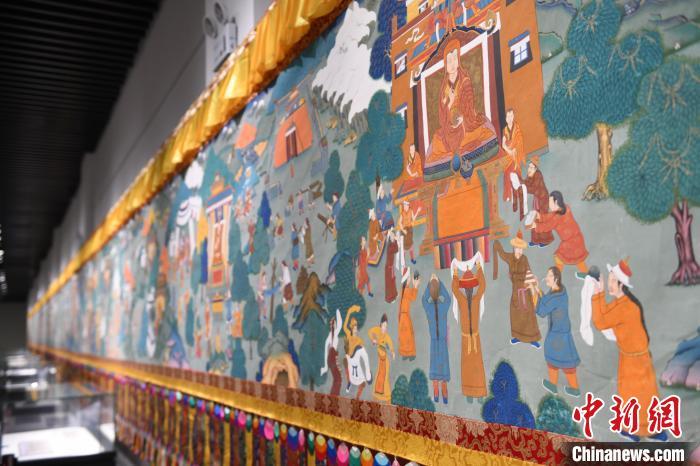 8月20日，“塔影河聲吉祥千年——涼州會(huì)盟暨蘭州與武威文物聯(lián)展”在蘭州市博物館開展。戴文昌 攝