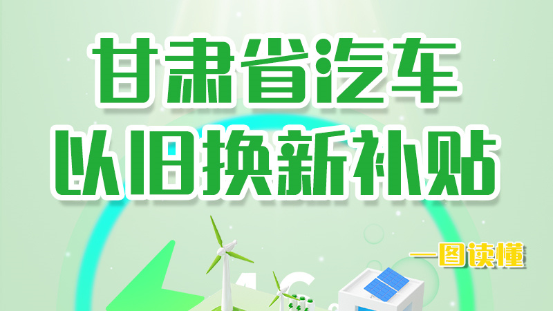 海報|重大利好！甘肅省汽車以舊換新補貼來了