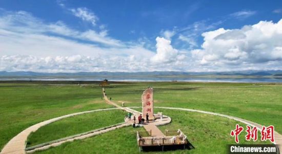 2024年6月，甘肅甘南州碌曲縣尕海湖。(資料圖)高瑩 攝