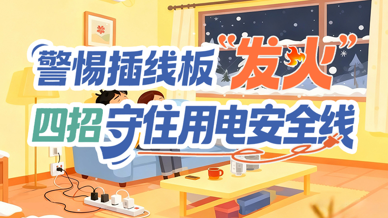 長(zhǎng)圖|警惕插線板“發(fā)火”！四招守住用電安全線
